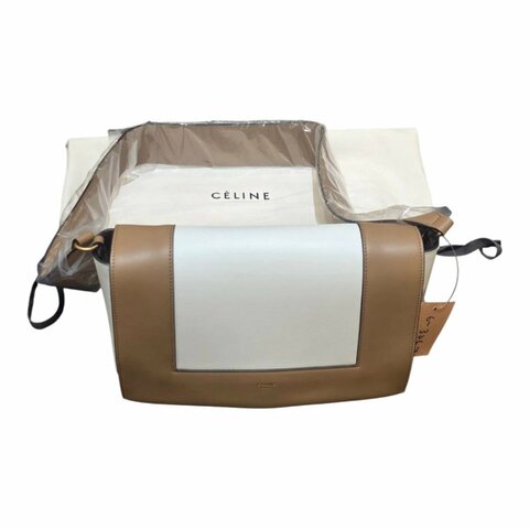 【美收精品】CELINE Frame Bag 經典相框拼色寬背帶單肩包 6-306Z【隔月月中將轉賣至日本 上架期限30天】