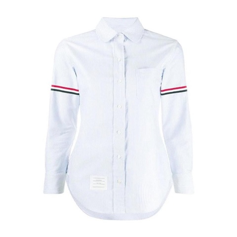 Thom Browne 女士 條紋細節襯衫IT-36 IT-38 IT-40 IT-42 IT-44碼