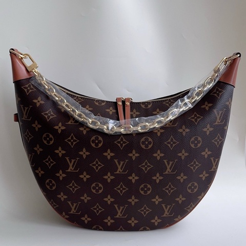 【全新品】LV路易威登 Louis Vuitton 芯片款 loop hobo大月亮豌豆包 手提單肩斜挎包鏈條包