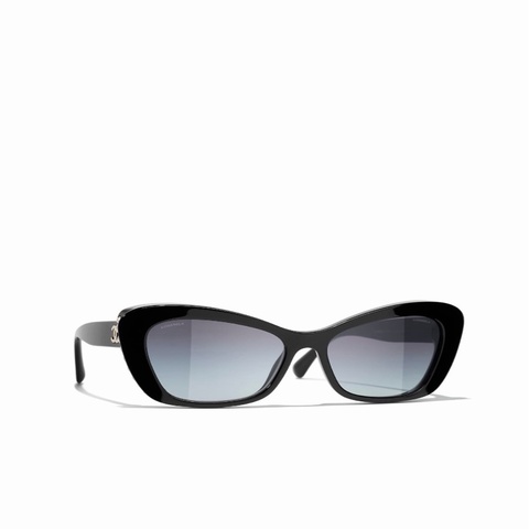 Chanel 女士 貓眼框太陽鏡56 均碼碼橋寬: 1.6cm; 鏡腿長: 14cm; 鏡片直徑: 5.6cm