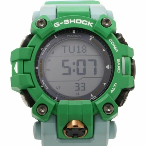 卡西歐 G-SHOCK 地球腕錶 MASTER OF G - LAND MUDMAN GW-9500KJ-3JR 綠色樹脂男士數位手錶