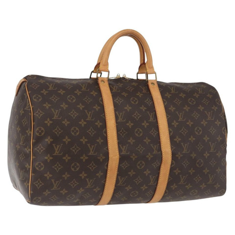路易威登 Monogram Keepall 50 波士頓包 M41426 LV Auth 186662A