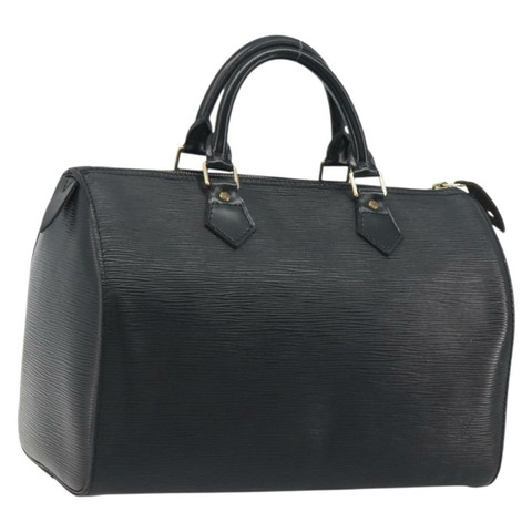 路易威登 Epi Speedy 30 手提包 Noir 黑色 M43002 LV 正品 195990A