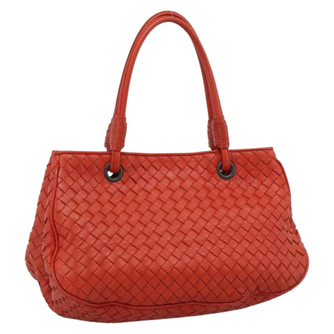 BOTTEGA VENETA INTRECCIATO 手袋 皮革 紅色 正品 196055A