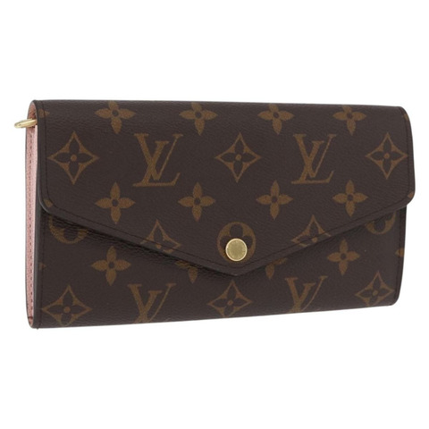 路易威登 Portefeuille Sarah 長版皮夾 玫瑰瓦萊麗色 M62235 正品 183508M