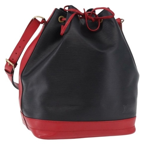 路易威登 Epi Noe 單肩包 黑色 紅色 M44017 LV 正品 BA14890A