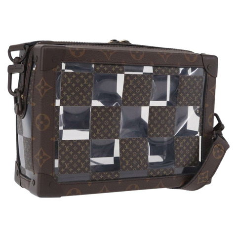 路易威登 Monogram Chess Slim Soft Trunk Bag M20871 LV Auth 195571SAM