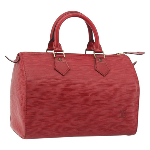路易威登 Epi Speedy 25 手提包 卡斯蒂利亞紅 M43017 LV Auth 196381A