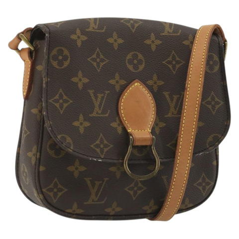 路易威登 Monogram Saint Cloud MM 肩背包 M51243 LV Auth 196387A