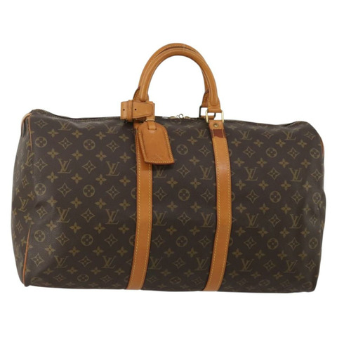 路易威登 Monogram Keepall 50 波士頓包 M41426 LV Auth 197000