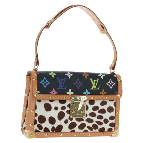 路易威登 Monogram Multicolor Pochette Dalmatian 黑色 M9282 Auth 197035SM