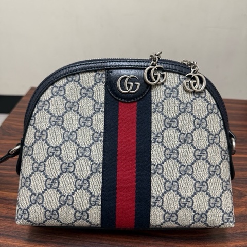 GUCCI  OPHIDIA 貝殼包 499621 深藍