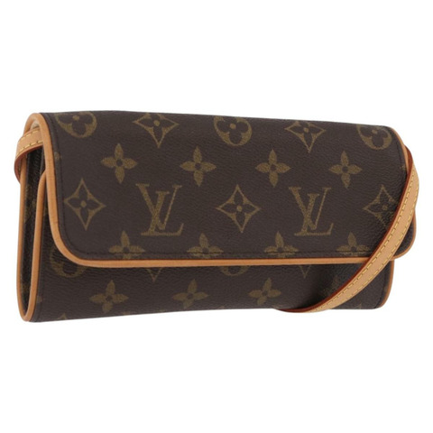 路易威登 Monogram Pochette Twin PM 單背包 M51854 LV Auth am12281V