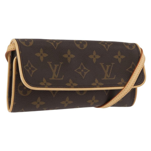 路易威登 Monogram Pochette Twin PM 單背包 M51854 LV Auth am12323V