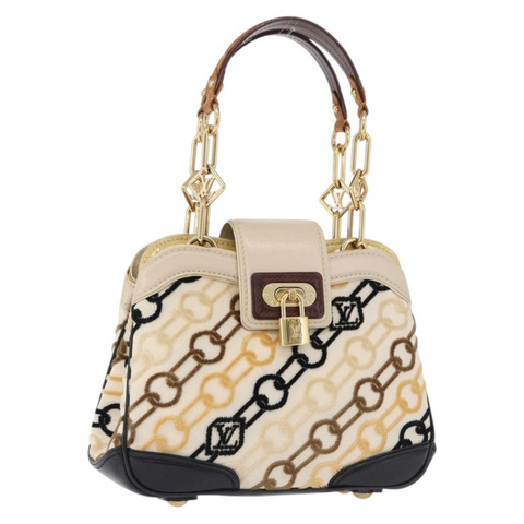 路易威登 Monogram Charm Mini Linda 手提包 象牙色 LV 正品 196930M