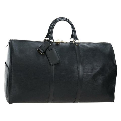 路易威登 Epi Keepall 50 波士頓包 黑色 M42962 LV 正品 197495V