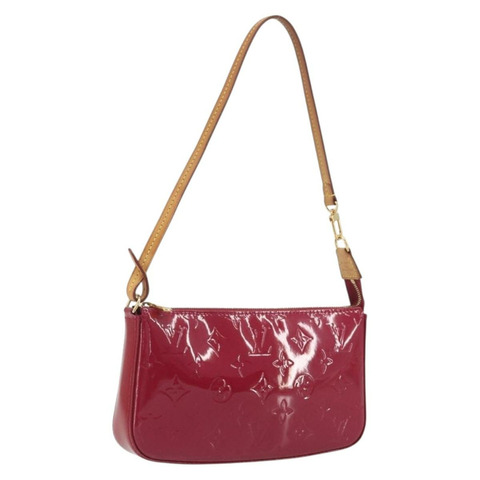 路易威登 Vernis 手拿包配件 Rose Andian M91574 正品 197577A