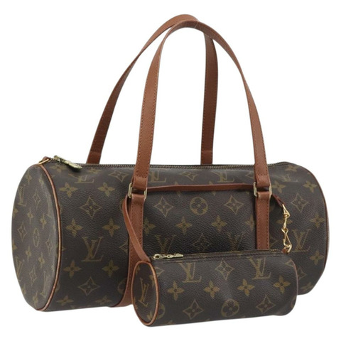 路易威登 Monogram Papillon 30 手提包 M51365 LV Auth ka5817A