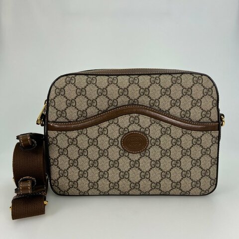 GUCCI 675891 老花郵差側肩包