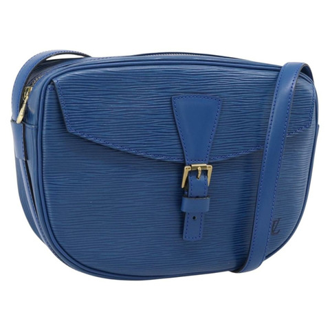 路易威登 Epi Jeune Fille 中型單肩包托萊多藍 M52155 LV 正品 ka5770A