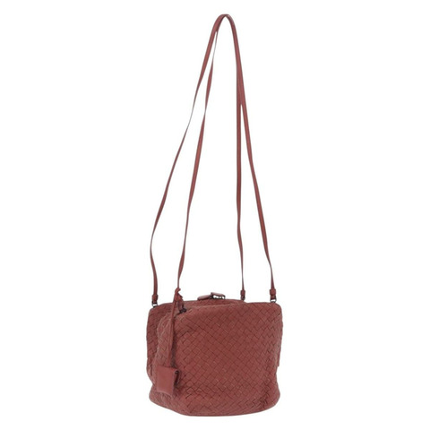 BOTTEGA VENETA INTRECCIATO 單肩包皮革棕色正品 198664V