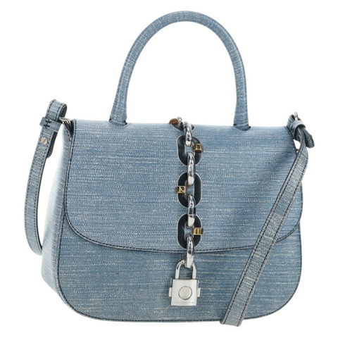 路易威登 Epi Denim Chain It PM 單肩包 藍色 M50271 LV 正品 198692SAM