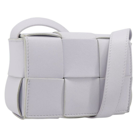 BOTTEGA VENETA MAXI INTRECCIATO 糖果盒式包皮革白色正品 199640V