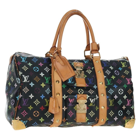 路易威登 Monogram Multicolor Keepall 45 旅行包 黑色 M92640 正品 196577SAV