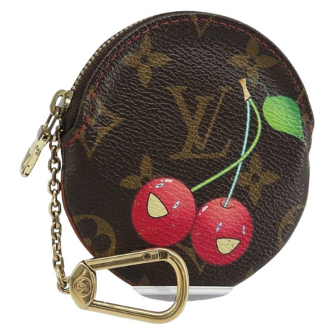 路易威登 Monogram Cherry Porte Monnaie Ron 零錢包 M95043 正品 199691V