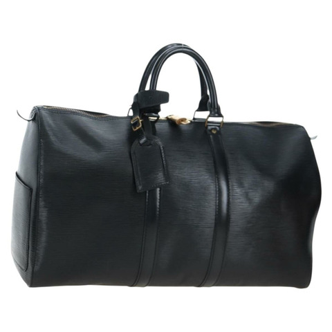 路易威登 Epi Keepall 45 波士頓包 黑色 M42972 LV 正品 199574V
