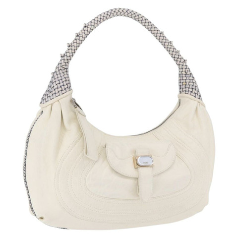 FENDI Spy Bag 單肩包 白色真皮 正品 199204V