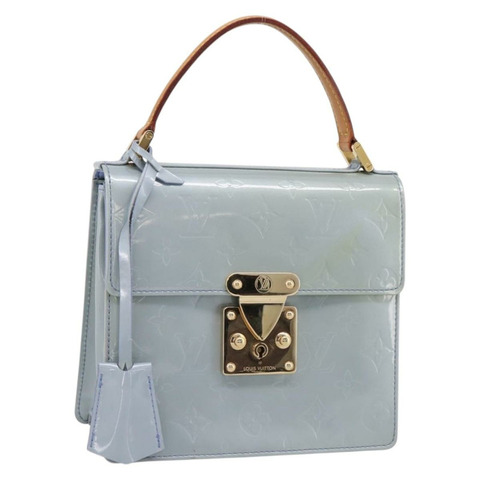 路易威登 Monogram Vernis Spring Street 手提包 Lavande M91216 正品 200156V