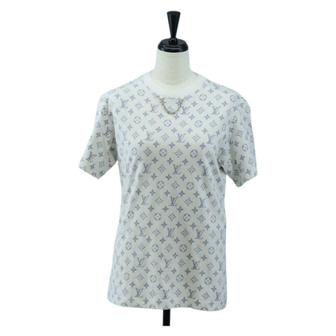 路易威登 Monogram Escal 印花 T 卹 S 白色 LV 正品 193729M