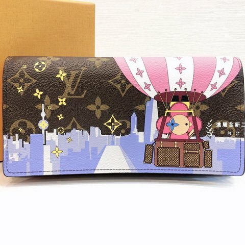 B3538-LV 原花吉祥物Vivienne下蓋長夾 M68491