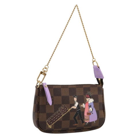 路易威登 Damier Ebene 迷你手拿包配件包 N63003 正品 BA15324M