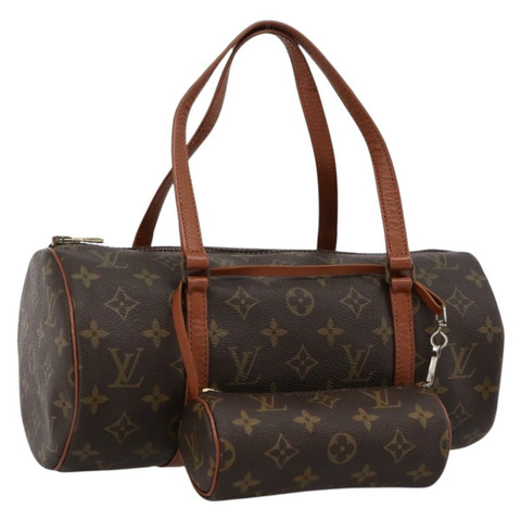 路易威登 Monogram Papillon 30 手提包 M51385 LV Auth 201884A