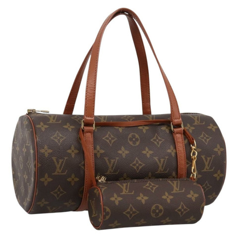 路易威登 Monogram Papillon 30 手提包 M51385 LV Auth ka6058V