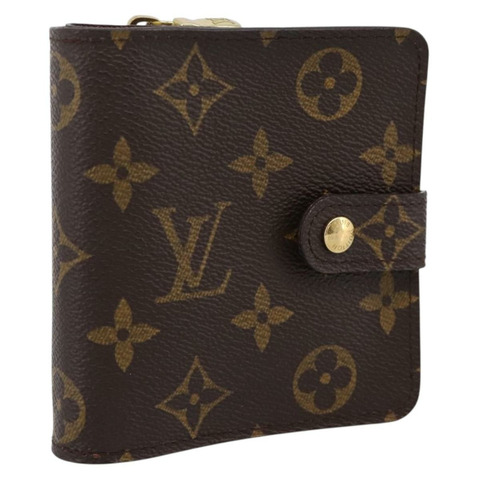 路易威登 Monogram Compact Zip Wallet M61667 LV Auth am12518V