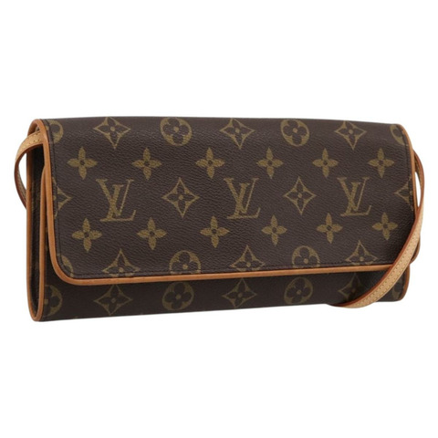 路易威登 Monogram Pochette Twin GM 單肩包 M51852 LV Auth am12527V