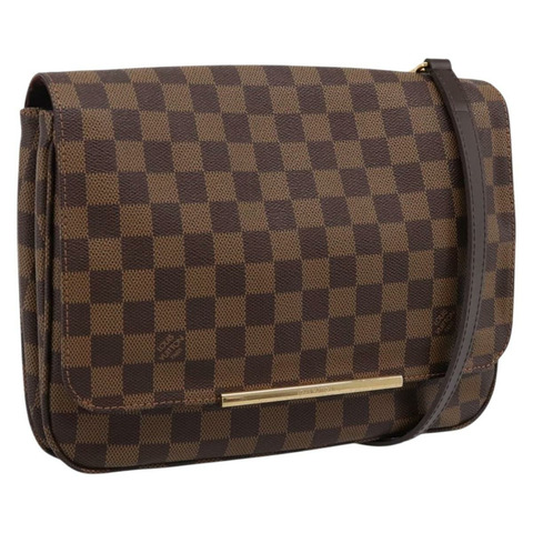 路易威登 Damier Ebene Hoxton PM 單肩包 N41257 LV Auth ka6040V