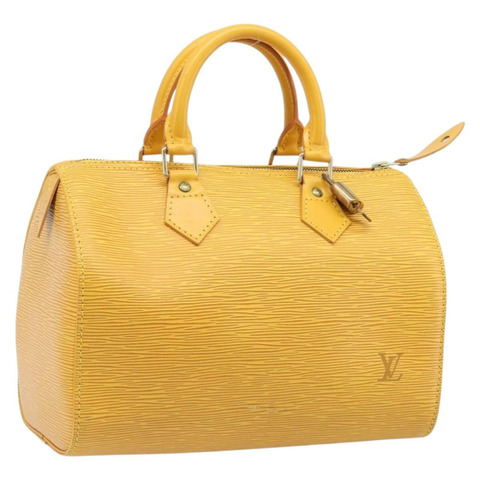 路易威登 Epi Speedy 25 手提包 Tassili 黃色 M43019 LV 正品 202095V