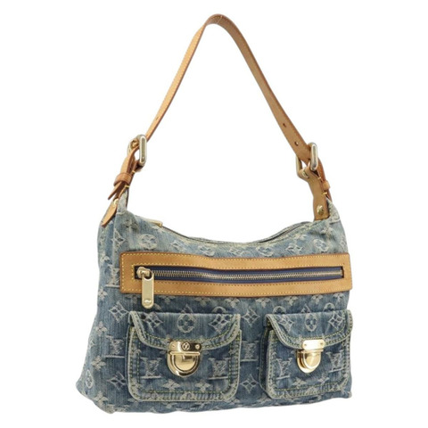 路易威登 Monogram Denim Buggy PM 肩背包 藍色 M95049 LV Auth 202125V