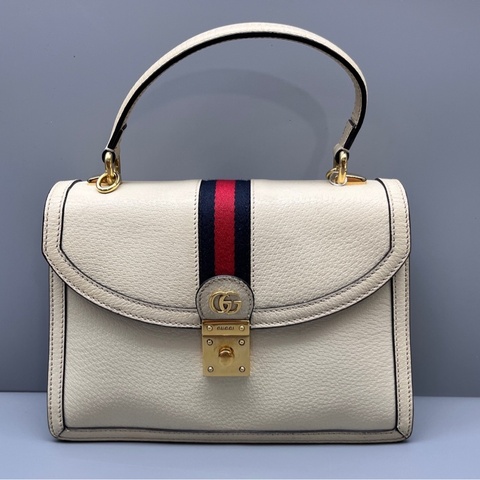 GUCCI 米色ophidia系列郵差包