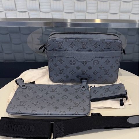 LV路易威登/Louis Vuitton Trio三合一郵差包 牛皮革