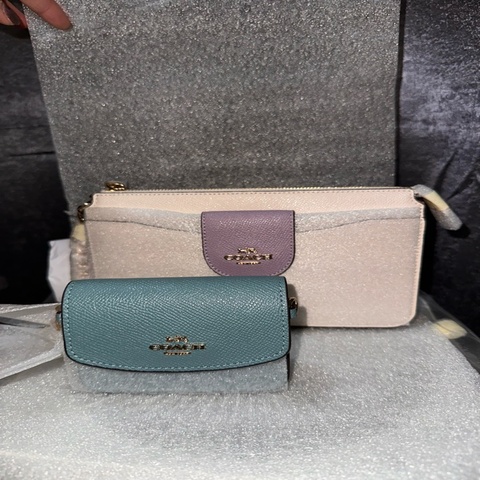 Coach Poppy Crossbody With Card Case In Colorblock