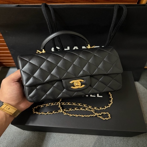 Chanel CF 20 Handle 肩背/斜背口蓋包/芯片款
