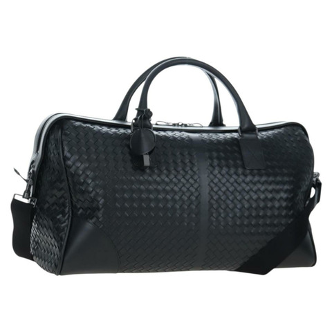 BOTTEGA VENETA INTRECCIATO 波士頓包 皮革 2way 黑色 正品 yk20867SAV