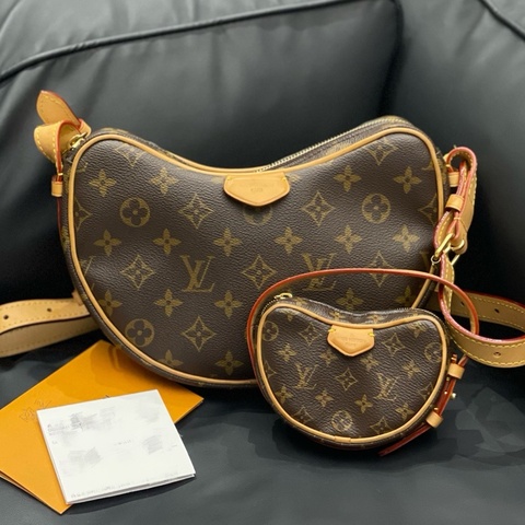 路易威登/Louis Vuitton 子母豌豆包 老花 中號 芯片款