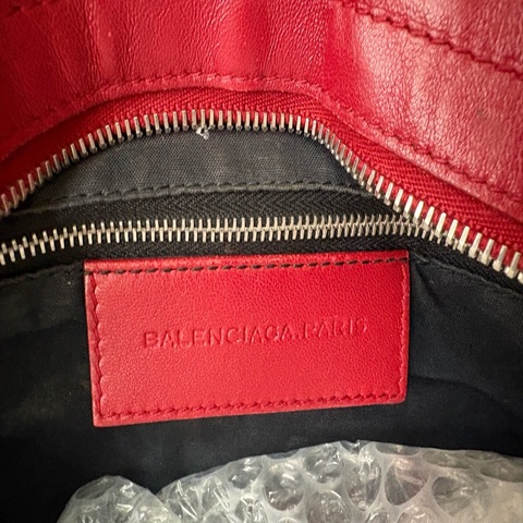 Balenciaga part time 櫻桃紅機車包