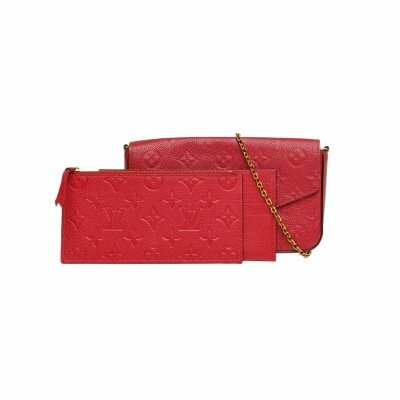 LOUIS VUITTON POCHETTEFELICIE三合一鏈條包紅色牛皮2018